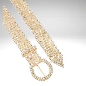 Cinto corrente manta em strass 