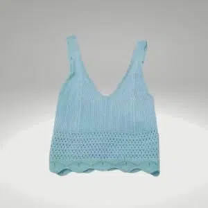 Blusa cropped trico