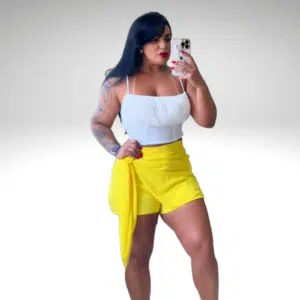 Short saia amarração