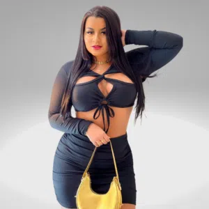 Cropped amarração