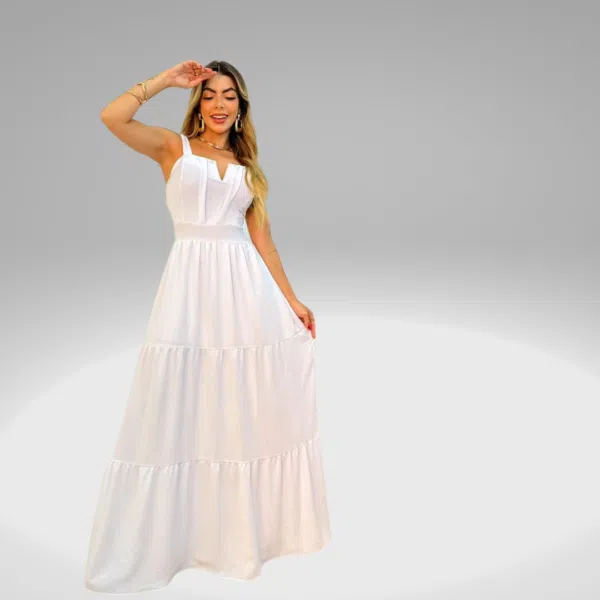 Vestido decote V - Image 2